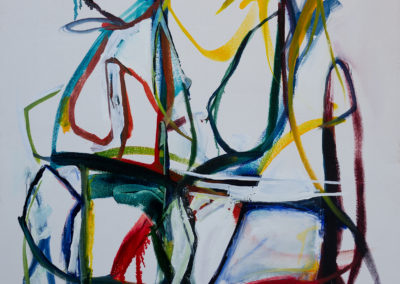 painting, abstract, lines