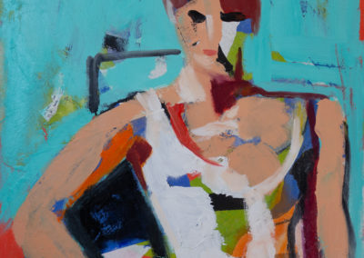 painting, abstract, figure, portrait