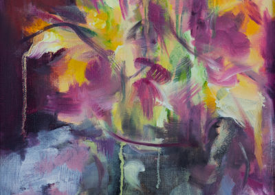 abstract, painting, flowers